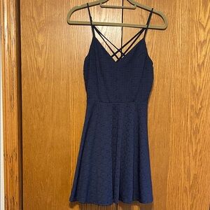 Nine Britton Navy Blue Strappy Mini Dress
